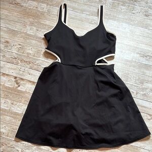 ❤️Old Navy Black Mini Cut Out Skort Dress